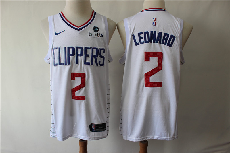 NBA Los Angeles Clippers #2 Leonard White Jersey