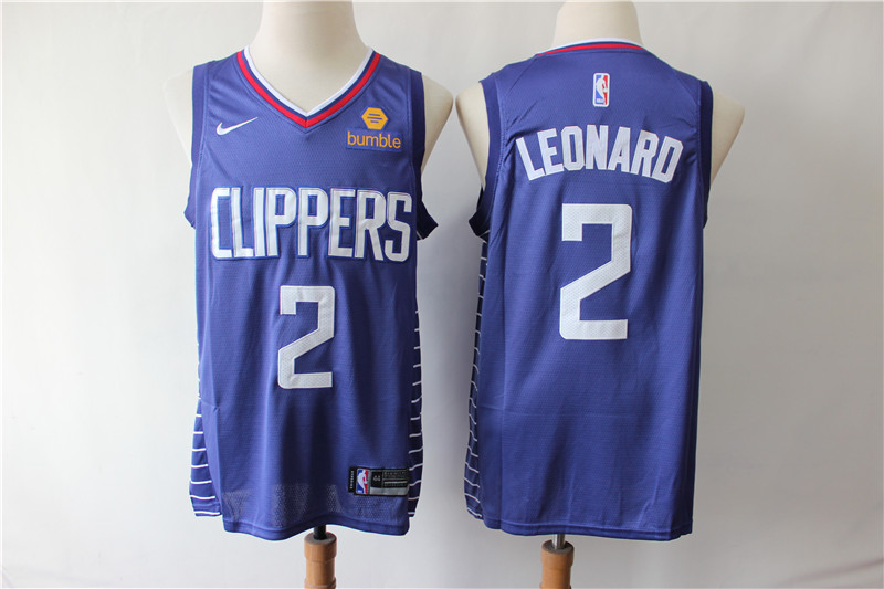 NBA Los Angeles Clippers #2 Leonard Purple Jersey