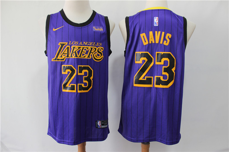 NBA Los Angeles Lakers #23 Davis Purple Jersey