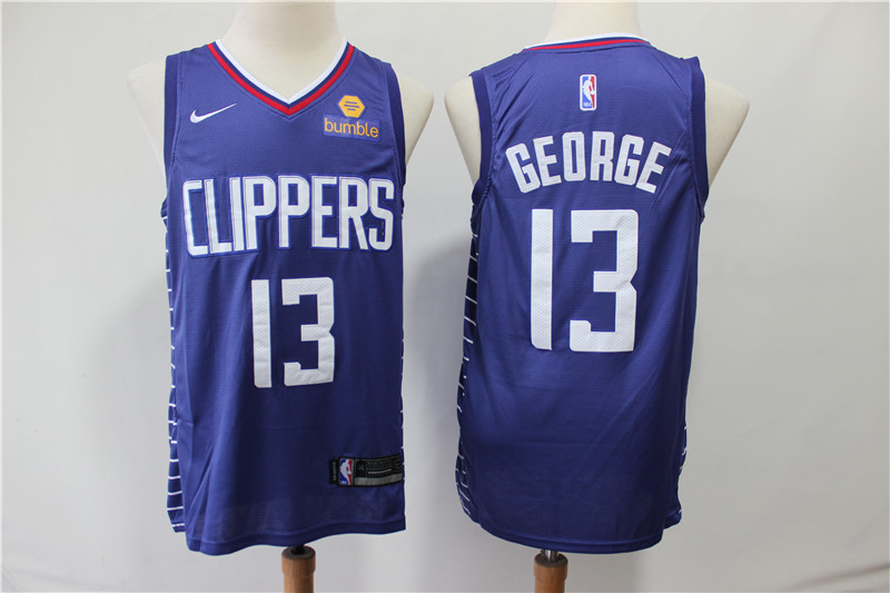 NBA Los Angeles Clippers #13 George Purple Jersey