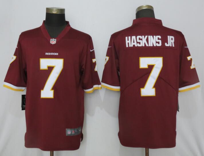 New Nike Washington Redskins #7 Haskins jr Red Vapor Limited Jersey  