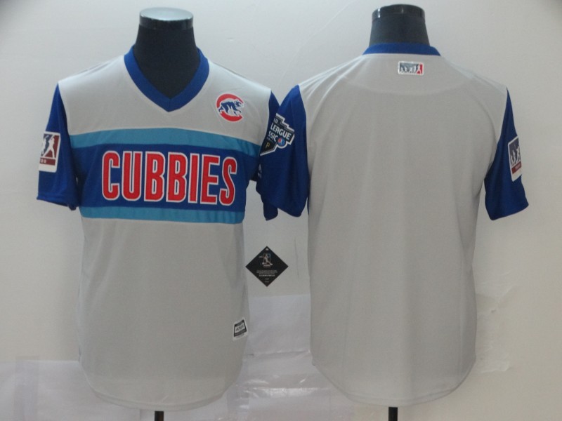 MLB Chicago Cubs Blank White Throwback Jersey