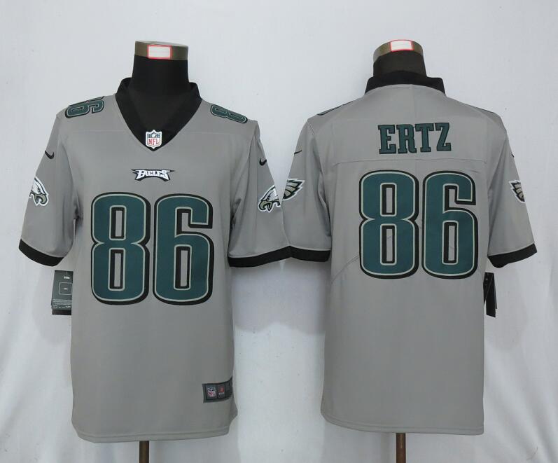 Nike Philadelphia Eagles 86 Ertz Vapor Gray Inverted Legend Jersey