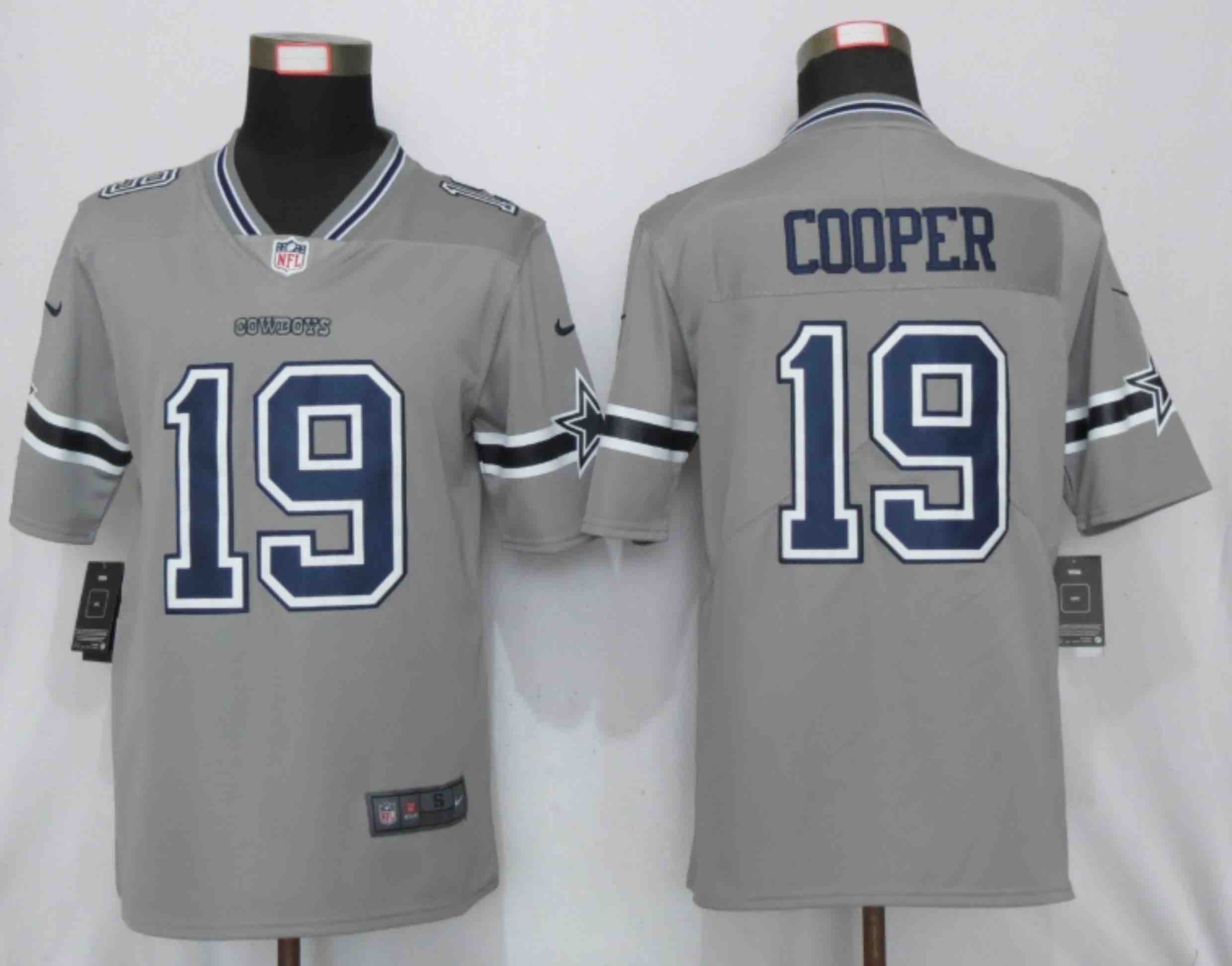 New Nike Dallas Cowboys 19 Cooper esch 2019 Vapor Untouchable Gray Inverted Legend Jersey