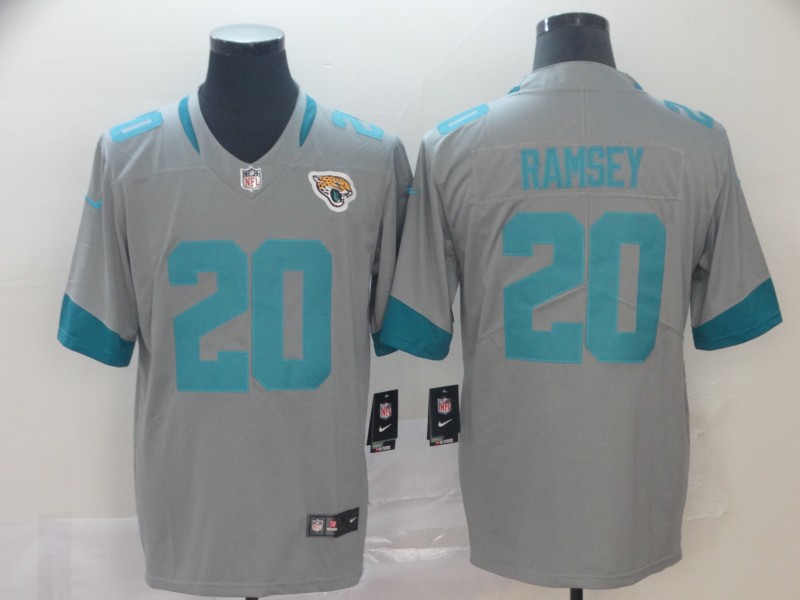 NFL Jacksonville Jaguars #20 Ramsey Grey Limited Jersey