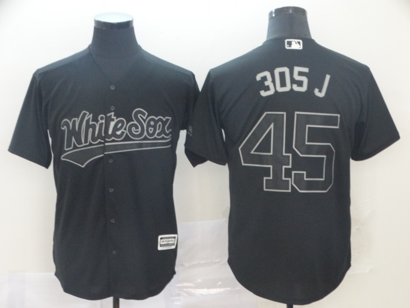 MLB Chicago White Sox #45 305 J Black Nickname Jersey