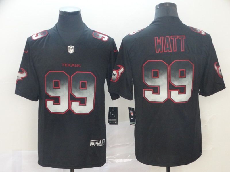 NFL Houston Texans #99 Watt Smoke Fashion Limited Jersey