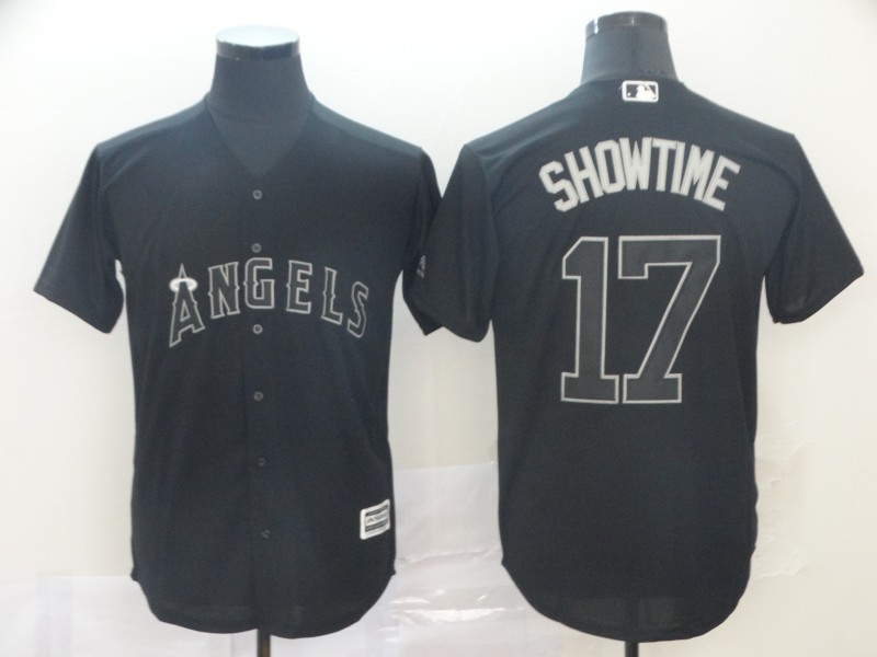MLB Los Angeles Angeles #17 Showtime Black Nickname Jersey