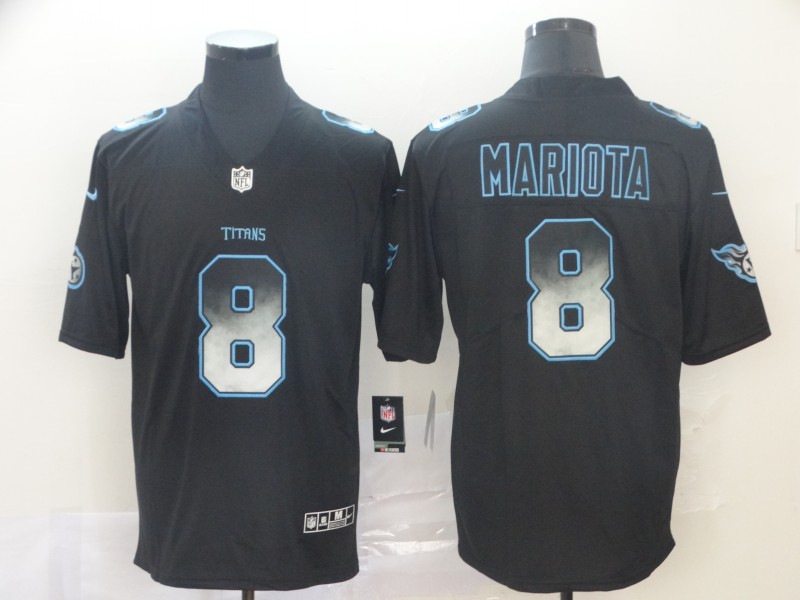 NFL Tennessee Titans #8 Mariota Smoke Fashion Limited Jersey