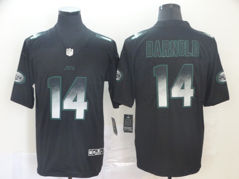 NFL New York Jets #14 Darnold Smoke Fashion Limited Jersey