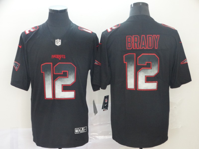 NFL New England Patriots #12 Brady Smoke Fashion Limited Jersey