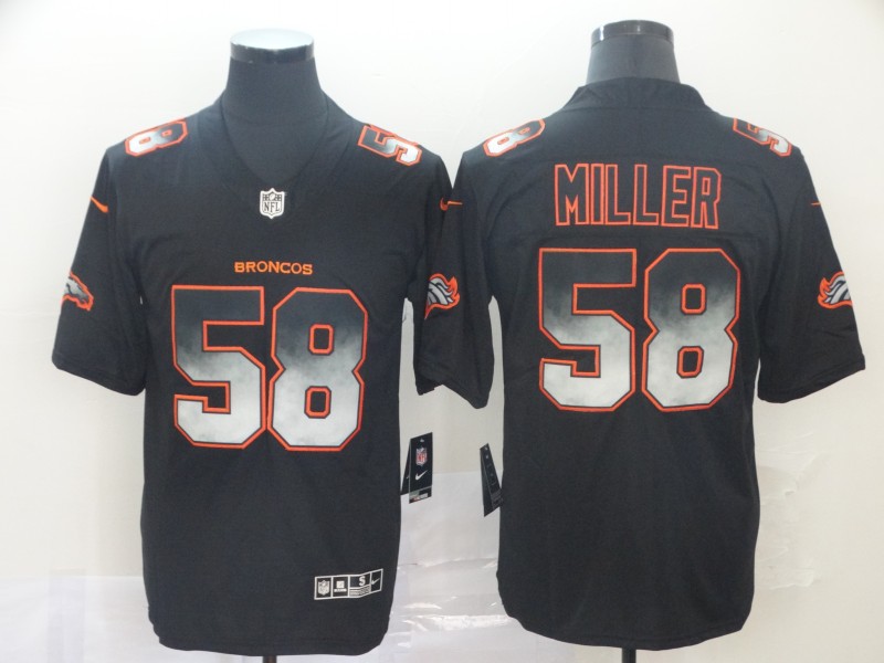 NFL Denver Broncos #58 Miller Smoke Fashion Limited Jersey