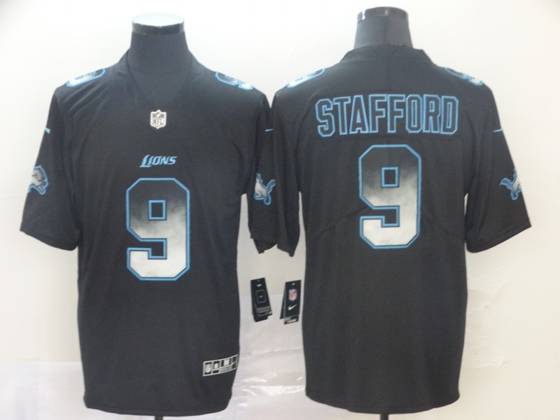NFL Detriot Lions #9 Stafford Smoke Fashion Limited Jersey
