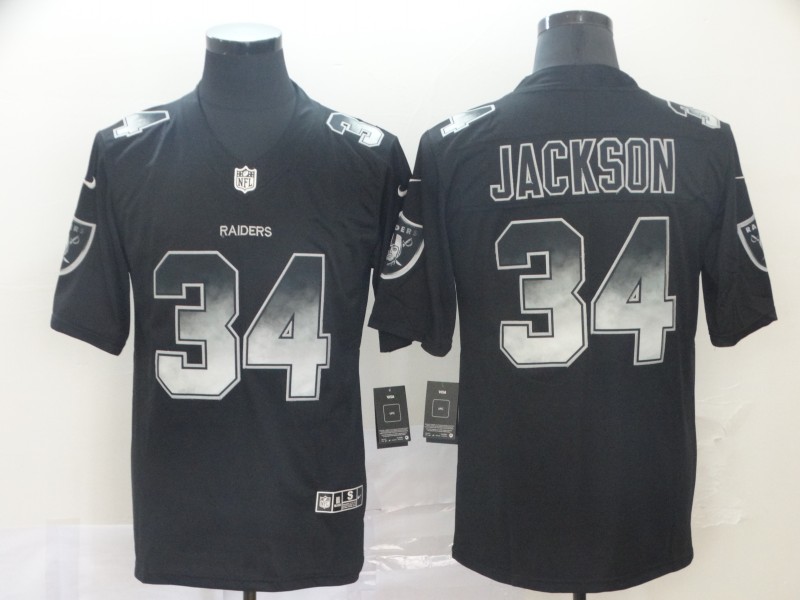 NFL Oakland Raiders #34 Jackson Smoke Fashion Limited Jersey