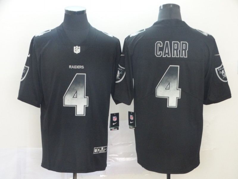 NFL Oakland Raiders #4 Carr Smoke Fashion Limited Jersey