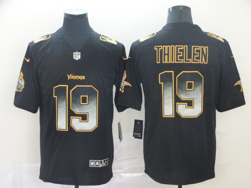 NFL Minnesota Vikings #19 Thielen Smoke Fashion Limited Jersey