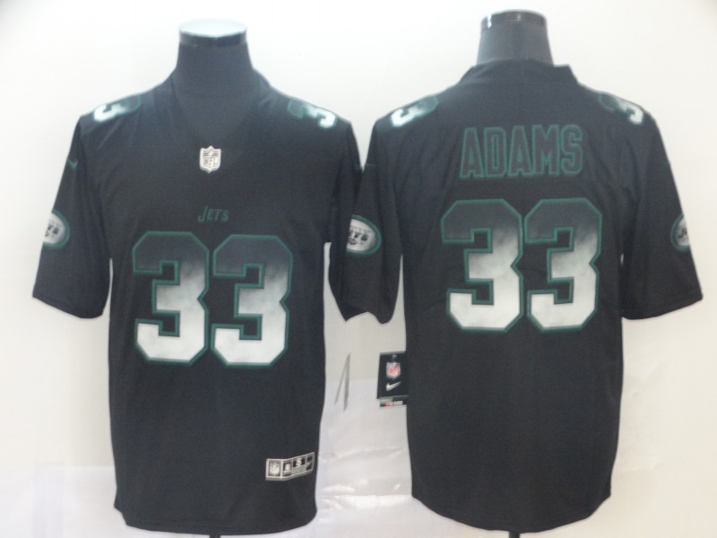 NFL New York Jets #33 Adams Smoke Fashion Limited Jersey