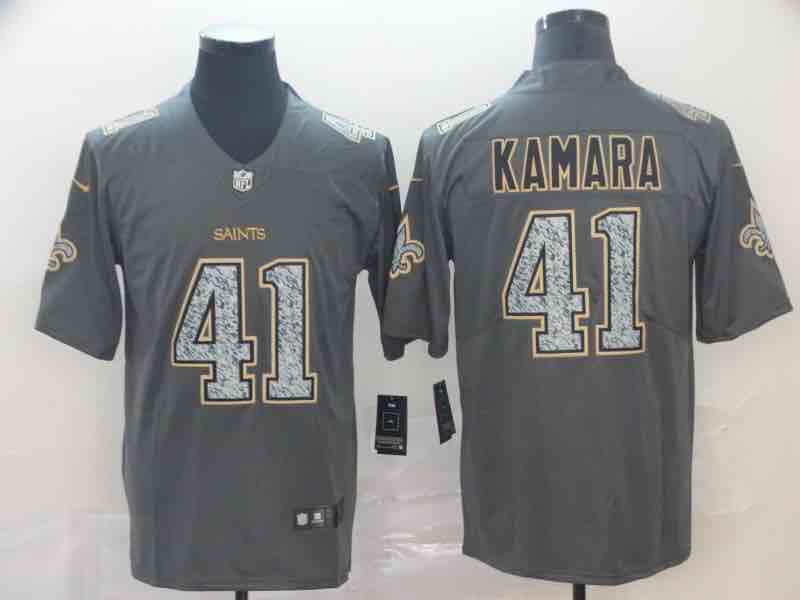 NFL New Orleans Saints #41 Kamara Legend Fashion Grey Jersey