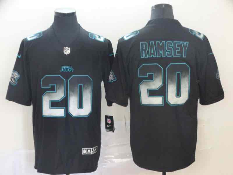 NFL Jacksonville Jaguars #20 Ramsey Smoke Legend Limited Black Jersey