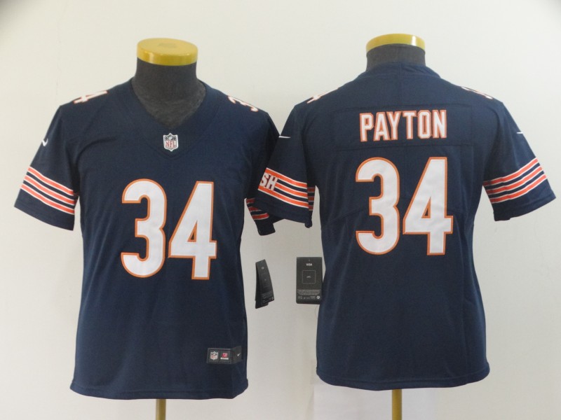 Kids NFL Chicago Bears #34 Payton Blue Limited Jersey