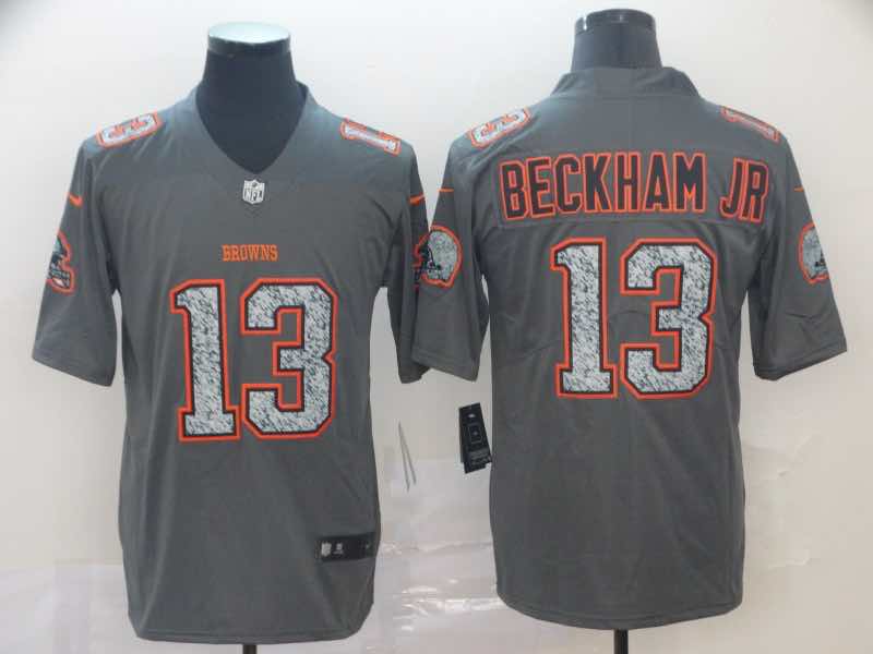NFL Cleveland Browns #13 Beckham JR Legend Fashion Grey Jersey