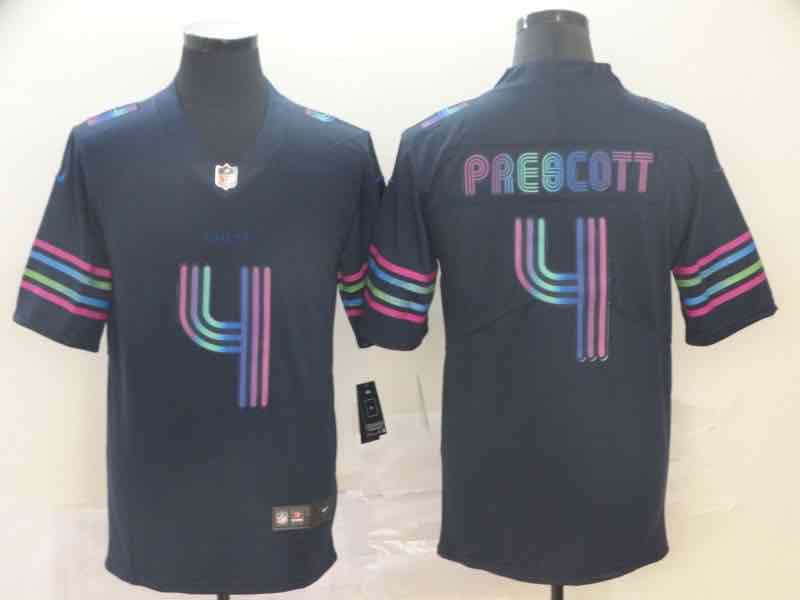 NFL Dallas Cowboys #4 Prescott Vapor City Limited Jersey