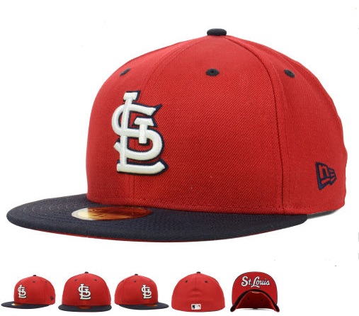 MLB St. Louis Cardinals Red Fitted Hats--6