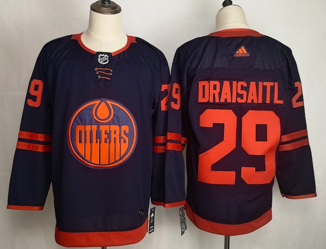 Adidas NHL Edmonton Oilers #29 Draisaitl D.Blue 50th Anniversary Jersey