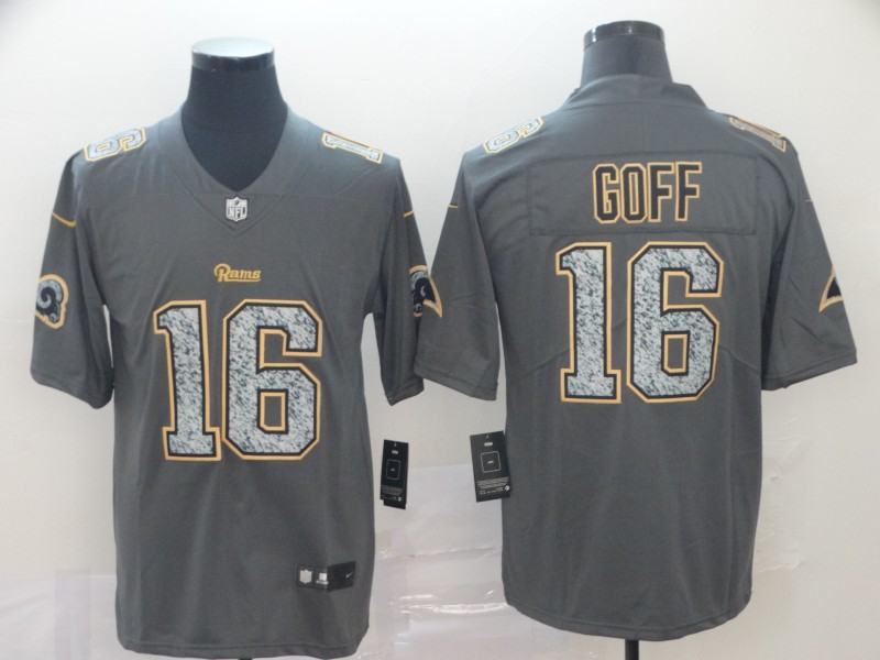 NFL Los Angeles Rams #16 Goff Legend Grey Limited Jersey