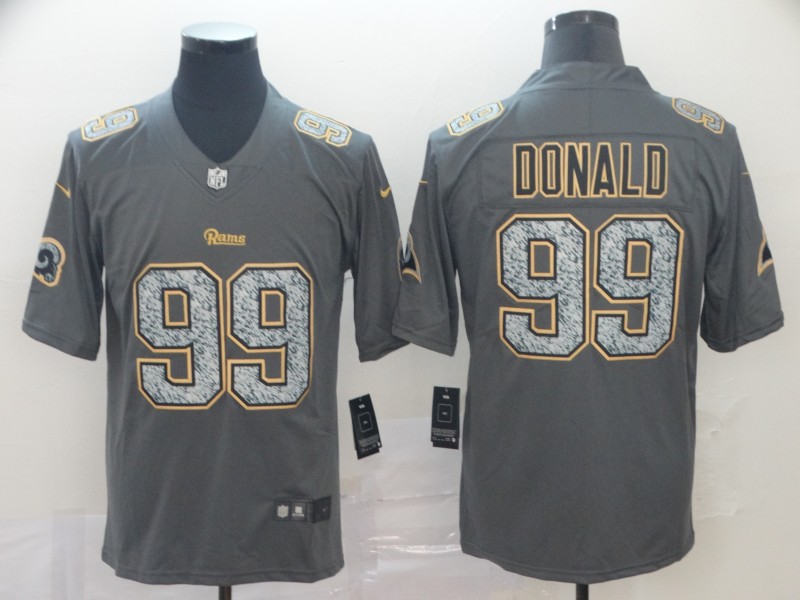 NFL Los Angeles Rams #99 Donald Legend Grey Limited Jersey
