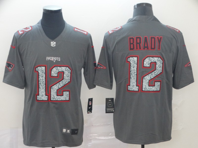 NFL New England Patriots #12 Brady Legend Grey Limited Jersey