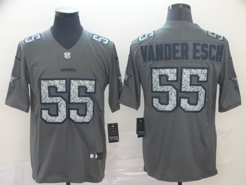 NFL Dallas Cowboys #55 Vander Esch Legend Grey Limited Jersey