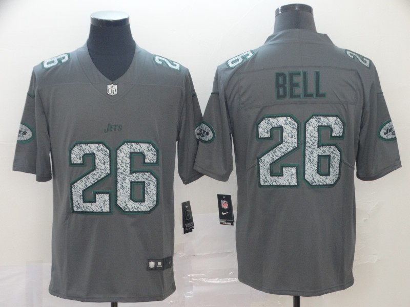 NFL New York Jets #26 Bell Legend Grey Limited Jersey