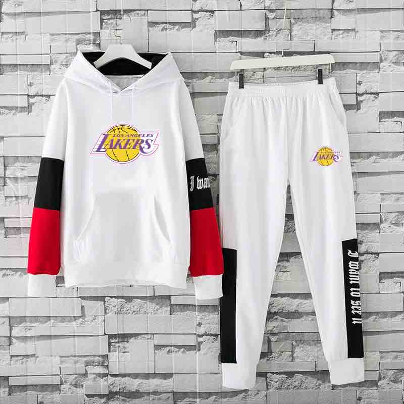 NBA Los Angeles Lakers White Hoodie Suit