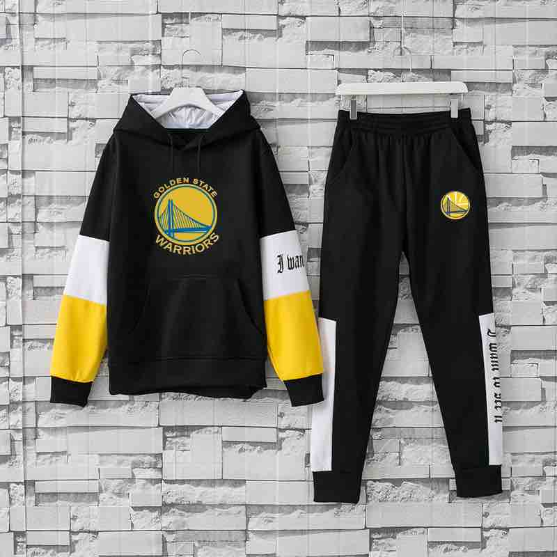 NBA Golden State Warriors Black Hoodie Suit