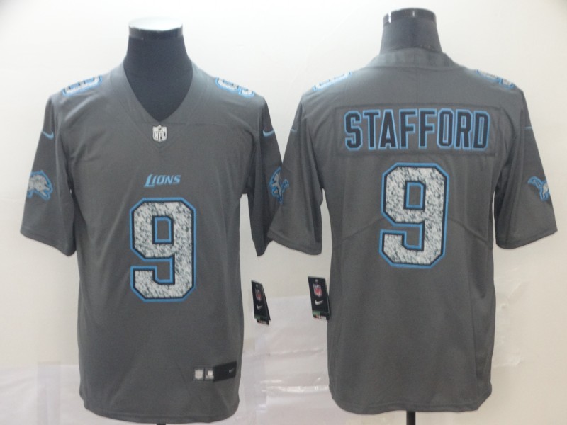 NFL Detriot Lions #9 Stafford Grey Legend Limited Jersey