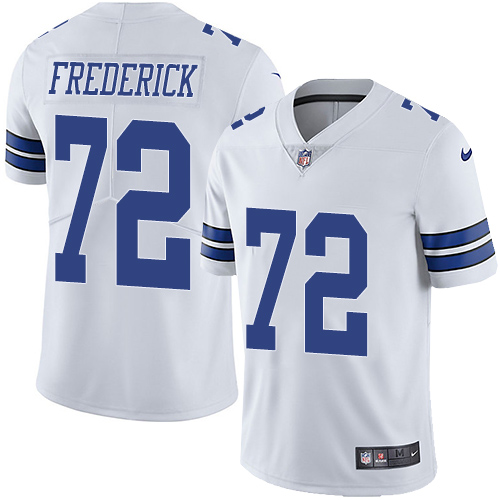 NFL Dallas Cowboys #72 Frederick Vapor Limited White Jersey