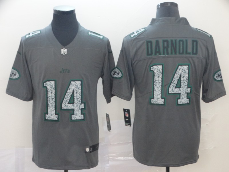 NFL New York Jets #14 Darnold Grey Legend Limited Jersey