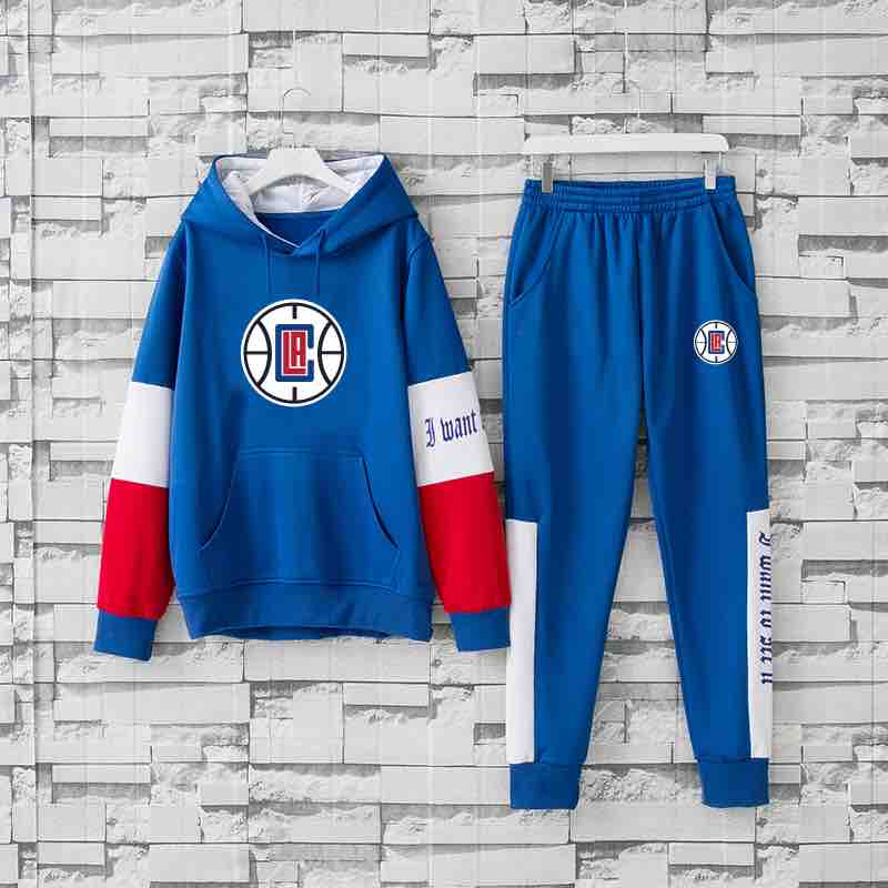 NBA Los Angeles Clippers Blue Hoodie Suit