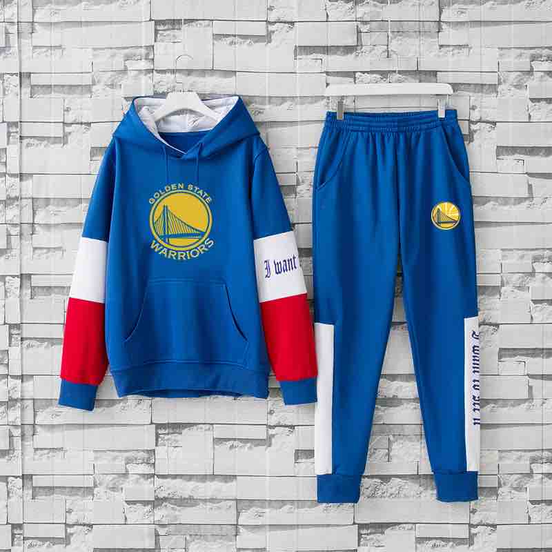 NBA Golden State Warriors Blue Hoodie Suit