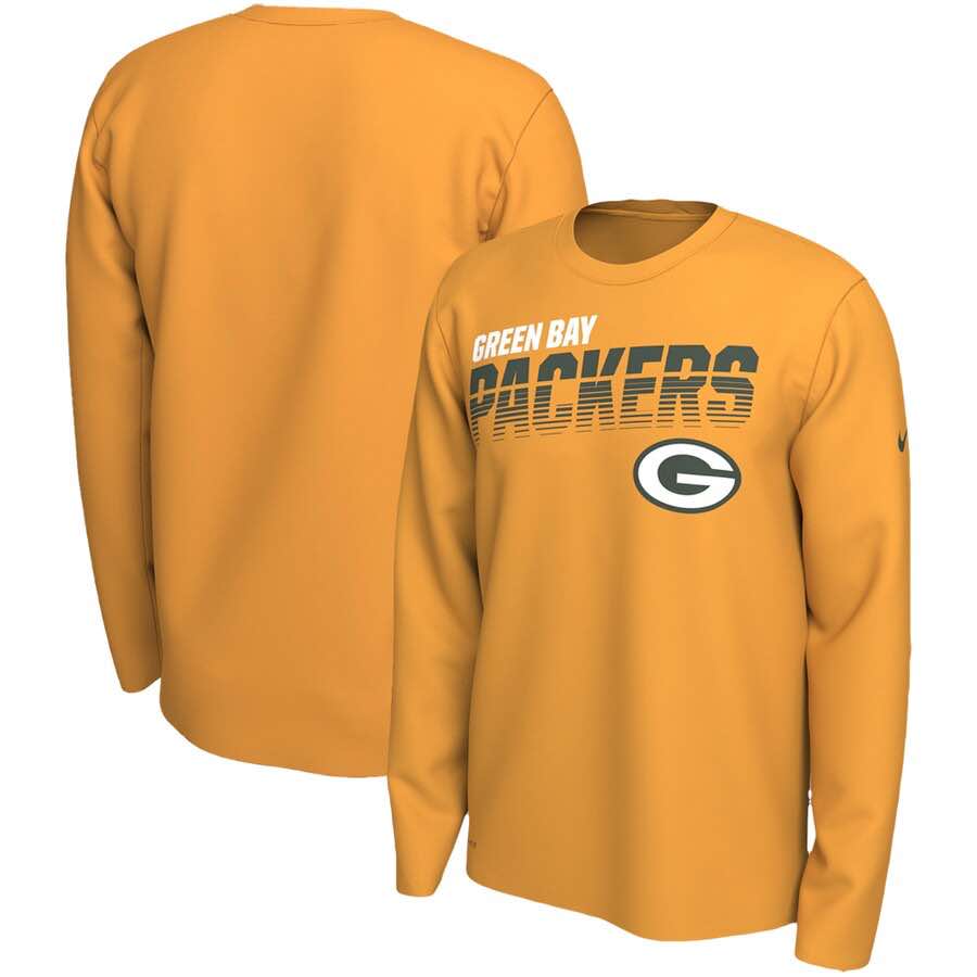 Green Bay Packers Nike Long Sleeve T-Shirt - Gold