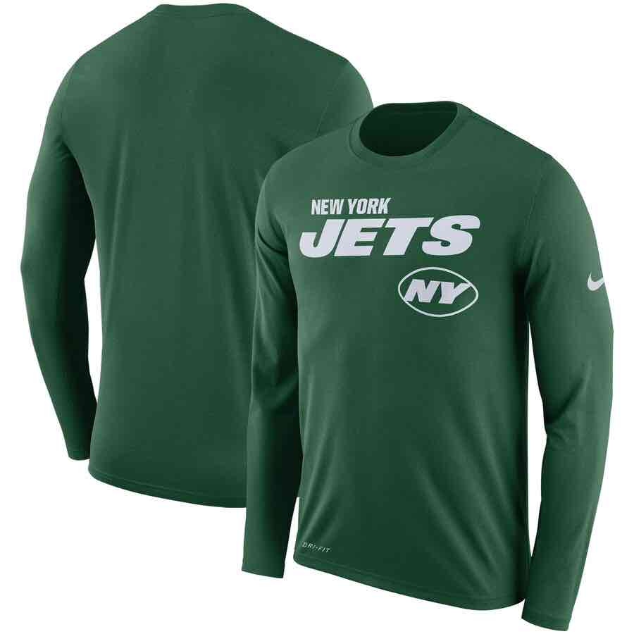 New York Jets Nike Long Sleeve T-Shirt - Green