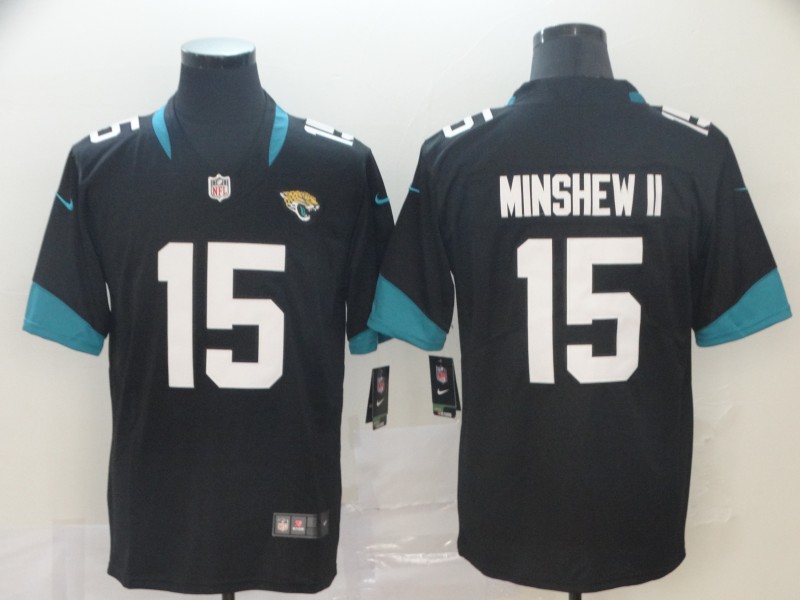 NFL Jacksonville Jaguars #15 Minshew II Black Vapor Limited Jersey