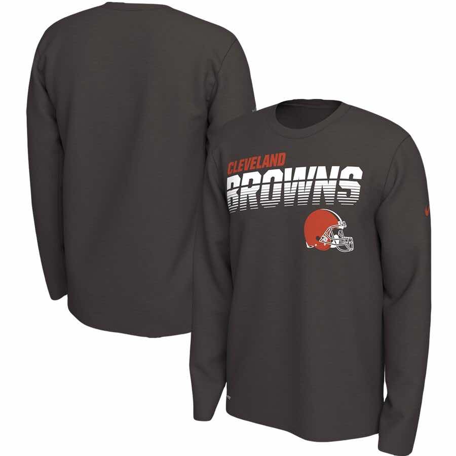 Cleveland Browns Nike Long Sleeve T-Shirt - Brown
