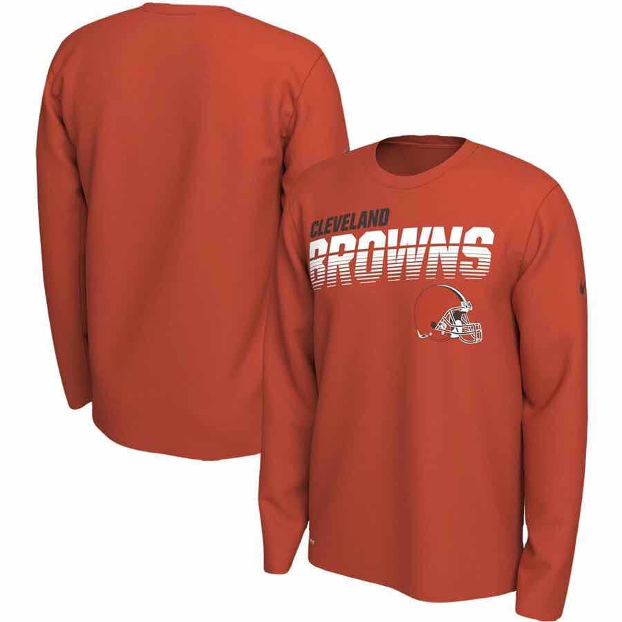 Cleveland Browns Nike Long Sleeve T-Shirt - Orange