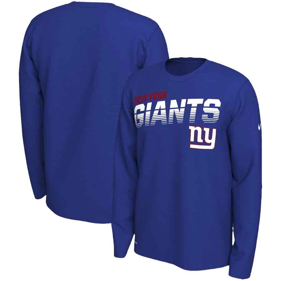 New York Giants Nike Long Sleeve T-Shirt - Royal