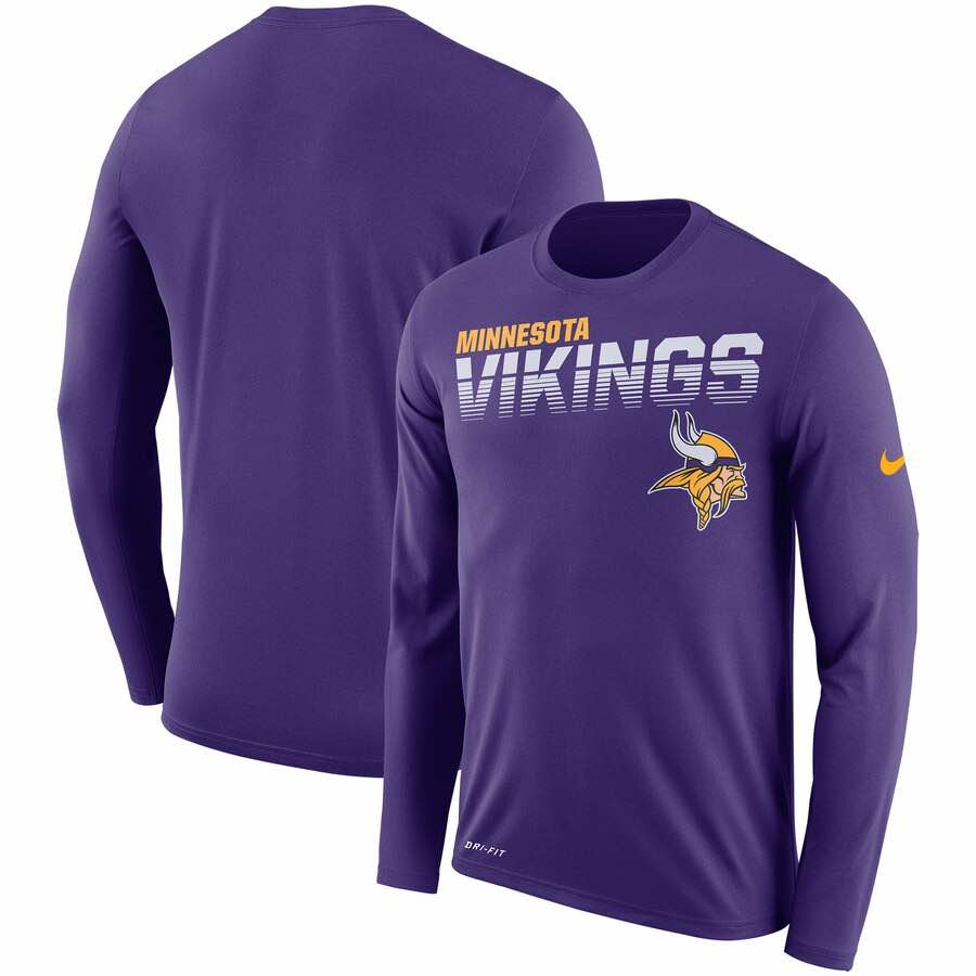 Minnesota Vikings Nike Long Sleeve T-Shirt - Purple