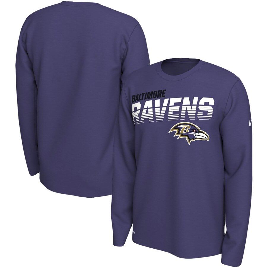 Baltimore Ravens Nike Long Sleeve T-Shirt - Purple