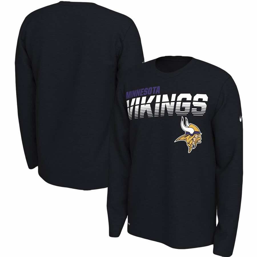 Minnesota Vikings Nike Long Sleeve T-Shirt - Black