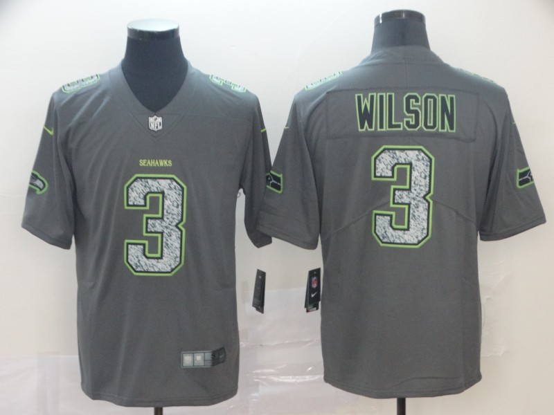 NFL Seattle Seahawks #3 Wilson Grey Legend Limited Jersey